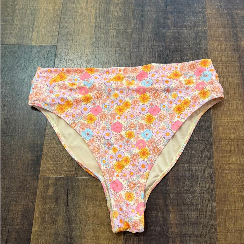 Albion Fit Darling Pink Floral Bikini Bottoms Size XL